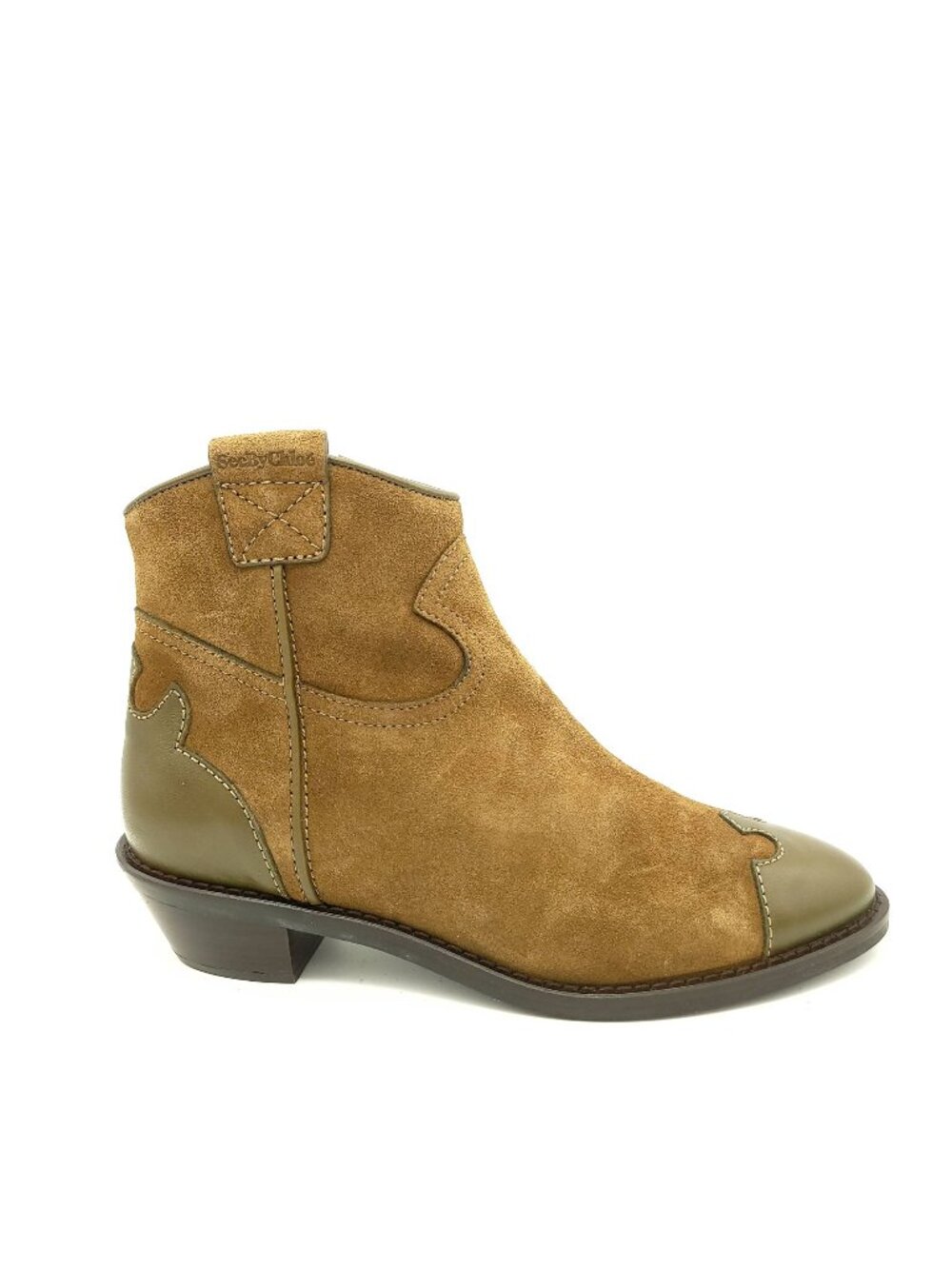 NEW See By Chloe Effie Western Boots Womene 9 Festival Suede Country Cottagecore